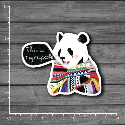 This Is My Cake Cute panda Stationery Graffiti Suitcase Sticker Decor For Ablum Scrapbooking Laptop Notebook Sticker[Single]