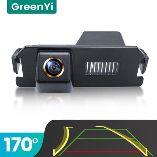 GreenYi Trajectory 170° AHD Car Rear View Camera for Hyundai I10 I20 I30 Solaris Tiburon Night Vision Reverse Reversing 4 pin