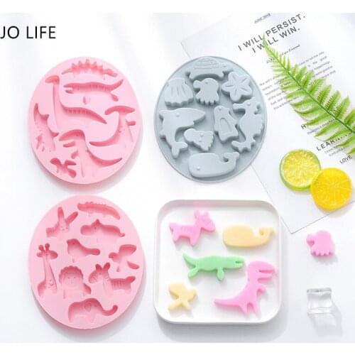 JO LIFE Adorable Cartoon 3D Animal Cake Decoration Tool Fondant Chocolate Mold Silicone Gummy Candy Pudding Mould