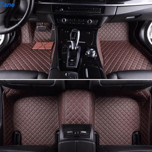 Tane leather car floor mats For kia rio morning stinger niro cerato mohave sorento stonic soul sportage accessories carpet rug