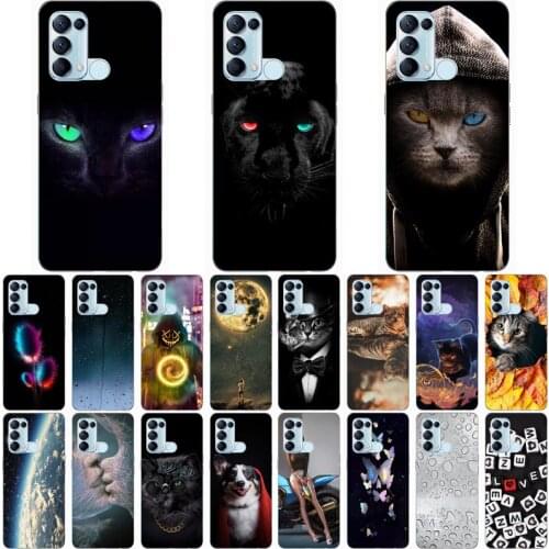 For OPPO RENO 5A Case Fashion Silicone Soft TPU Cute Back Cases for OPPO Reno 5A Phone Cover Funda Coque