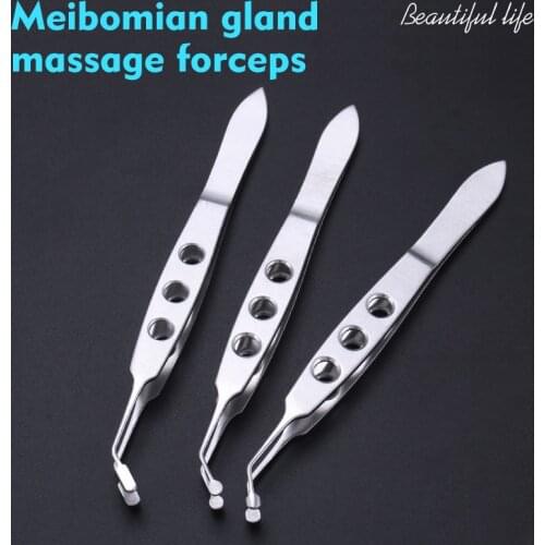 Ophthalmic palpebral gland massage tweezers clamp meibomian gland flap eyelid surgeryl tool forceps clip fat eye apparatus