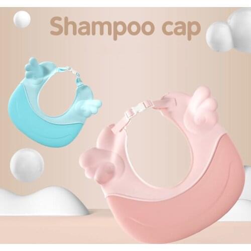 Baby Shampoo Cap Cute Wing Angel Baby Shampoo Hats Toddler Wash Hair Shield Kids Direct Visor Caps Bathing Shower Cap Baby Care