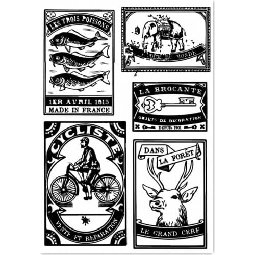 11*16CM Vintage Stamp Transparent Clear Stamps / Silicone Seals Roller Stamp For DIY Scrapbooking Photo Album/Card Making