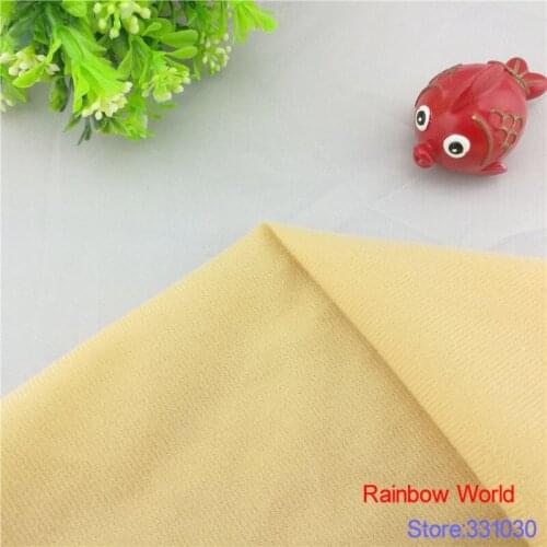 9802# Light Yellow Loop Fleece fabric can stick by Magic tape/DIY sewing Stuffed toys sofa brushed velboa velvet(5 meters/lot)