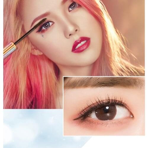 4d Silk Fiber Lash Mascara Long Curling Mascara Makeup Eyelash Black Waterproof Fiber Mascara Eye Lashes Makeup