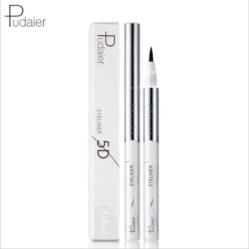 Pudaier Black 5D Lasting Quick-Drying Eyeliner Waterproof Liquid Eye Liner Pencil Makeup Cosmetics For Charm Magic Eyes T1558