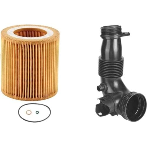 1Pcs Air Intake Tube Pipe 13717605638 & 1Pcs 11-42-7-953-129 Engine Oil Filter For-Bmw F22 F23 F30 F34 228I 320I