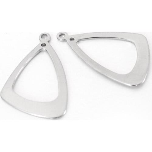 10pcs 22*34mm Stainless Steel Charms dolphin Pendant Stamping Blanks Pendants For Necklaces DIY Jewelry Making