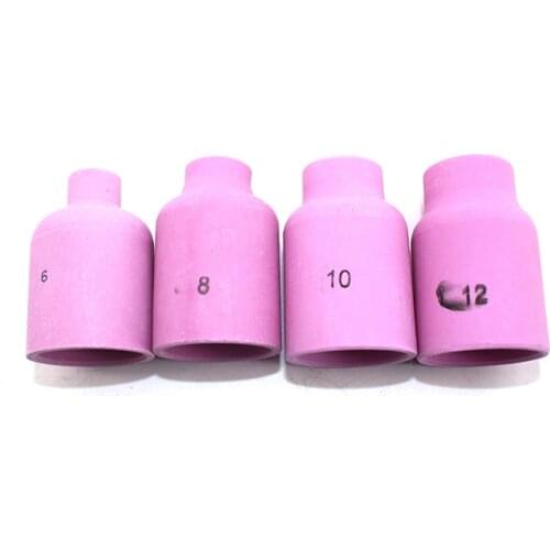 10Pcs Welding Tools TIG Welding Machine Accessories/Consumables Extra Dia Porcelain WP26 17 18 Torch Shield Cups Ceramic Nozzles
