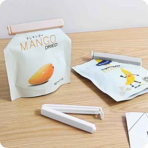 12Pcs Thicken Clips Portable New Kitchen Storage Food Snack Seal Sealing Bag Clips Sealer Clamp Plastic Tool Kitchen Accessories