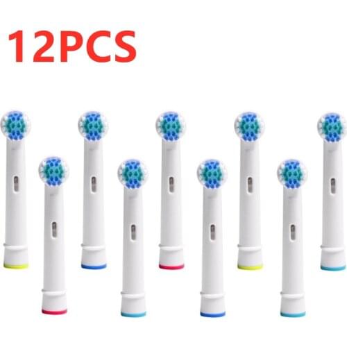 12 Replacement Brush Heads For Oral-B Electric Toothbrush Fit Advance Power/Pro Health/Triumph/3D Excel/Vitality Precision Clean