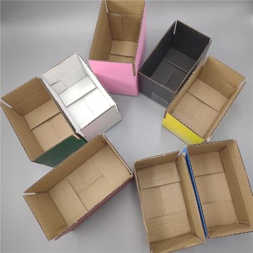 19.5*10.5*13.5cm 50pcs Corrugated carton shipping boxes for Mail hair bundle packaging corrugated cardboard carton box