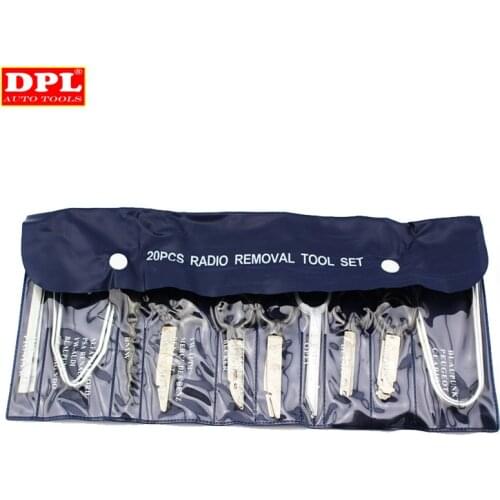 20 pcs Vehicle Radio Removal Tools Door Panel Removal Realese Stereo Headunit Audio Keys Navigation Dash Trim Install Tools Kit