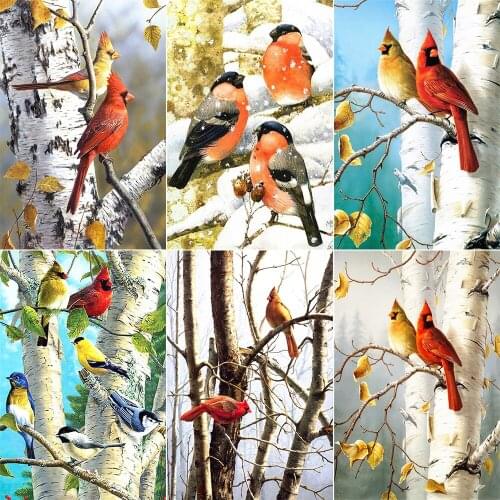 5D DIY Diamond Painting Fortune Bird Cross Stitch Kit Full Diamond Diamond Embroidery Mosaic Rose Art Picture Home Decoration Gi