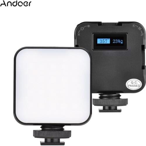 Andoer ST60RGB Mini RGB Video Light Portable Lightweight Photography Light Bi-Color Temperature 2500K-9000K Stepless Dimmable