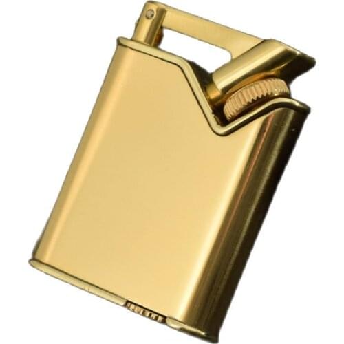 Alien Gasoline Lighter Brass Material Retro Creative Collection Gift Lighter