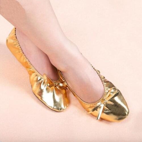 Free shipping cheap gold belly dancing Shoes S / M / L / XL