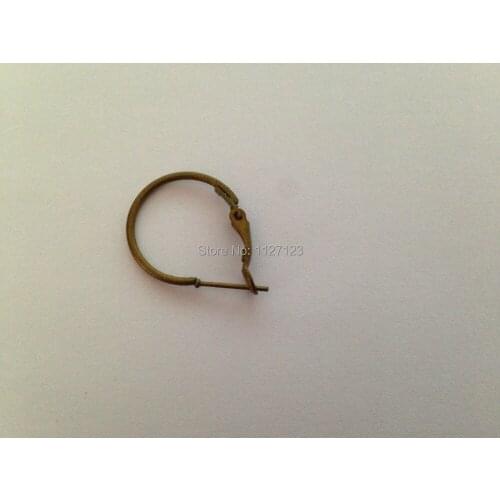 Free shipping!! WHOLESALE 200pcs Antique bronze 16mm ring Circle Hoop earrings, earring hoops findings