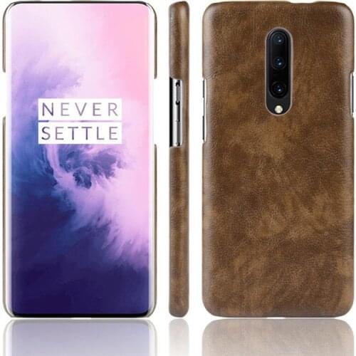 For OnePlus 7 Pro ShockProof luxury PU Leather Hard Back Cover Case For One Plus 7 Pro Phone Case