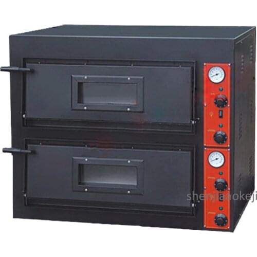 Electric oven Commercial 2-layers baking maker Multi-function Pizza bread cake baking machine Converyor Pizza oven 380V 8.4KW