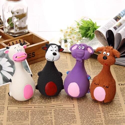 Dog Toys Latex Chew Squeaker Squeaky Sound Playing Toys Animal Shape Pet Puppy Dog Toy