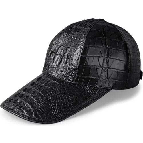 2021 Mens High Grade Crocodile Skin Duck Tongue Cap Luxury Sunshade Hat For Men And Women Golf And Baseball Cap Boina Masculina