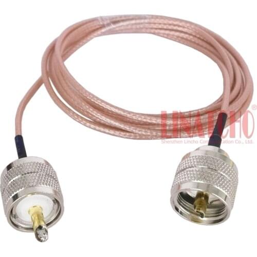 2 meters coaxial RG316 High temperature resistance antenna connecting cable UHF PL259 male to PL259 male