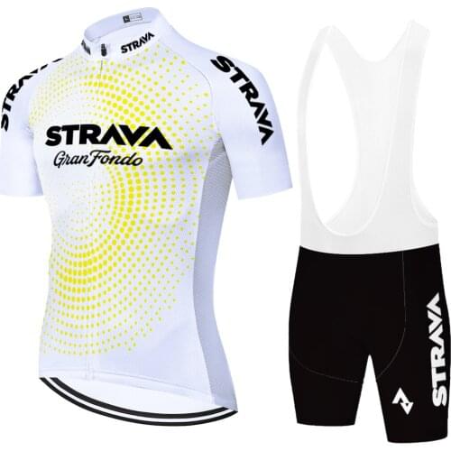Team Strava Bicycle jersey cycling set maillot cyclisme 2021 summer 자전거의류 spodenki rowerowe męskie conjunto ciclismo hombre