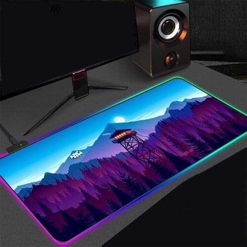 Sunrise Landscape Canvas Rgb Mouse Pad XXL Computer Laptop PC Desktop Led Mouse Pad Backlit Keyboard Mat Gaming Accessories Desk