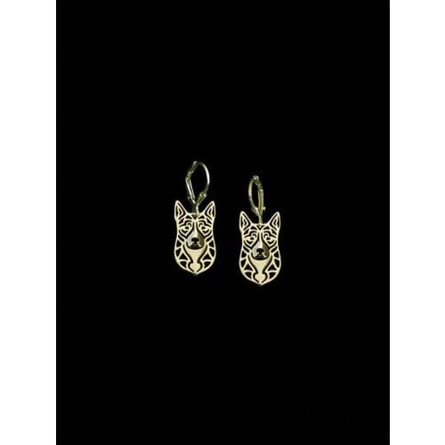 Trendy Cute Australian Cattle Drop Earrings Gold Silver Color Plated Animal Dog Earrings For Women