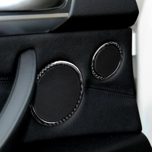 It Is Suitable For BMW Six Horn Rings - Red Start Button The Carbon Fiber