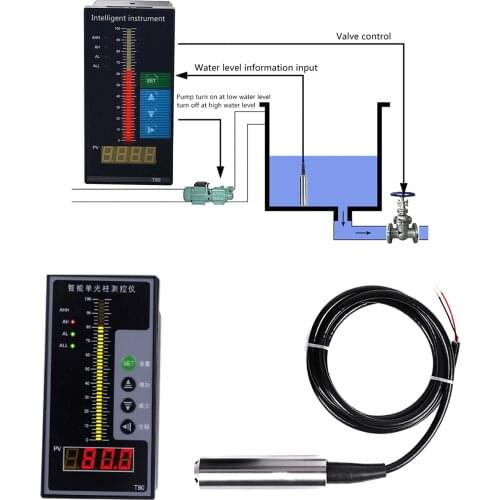 Submersible 0-5m Water Level Transmitter 4-20MA Liquid Level Sensor 0-5M Measuring Range