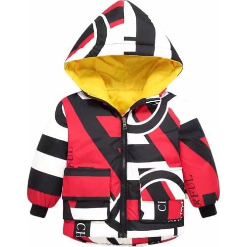 Toddler Kids clothes Boys Girls Jacket Zipper Hooded Down Jacket Autumn Wintercoats Warm Down Jacket