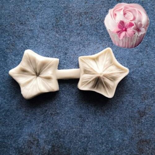 Five Flower Liquid Silicone Cake Mold Cake Mold Fondant Chocolate Baking Tools A939