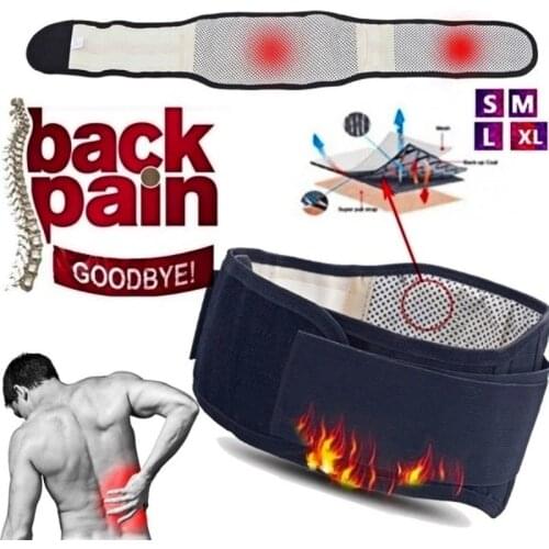 Adjustable Tourmaline Self-heating Magnetic Therapy Waist Belt Lumbar Support Back Waist Support Brace Double Banded aja lumbar
