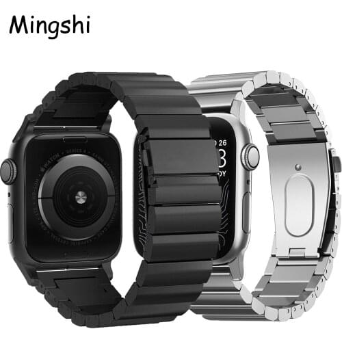 Stainless Steel Band Loop Strap For Apple Watch 6 SE 5 4 3 2 1 38mm 40mm Metal Watch Band for iwatch 5 44mm 42mm Bracelet