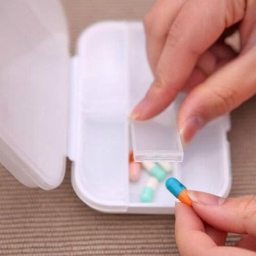 Portable Small Pill Box Sealed Packing Kit Mini Pill Box 8 Compartments Carrying The Medicine Box