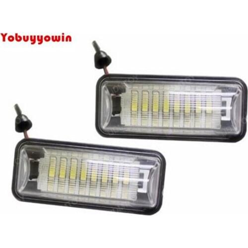 Pair High Power 18-SMD-1210 White OEM Replace LED License Plate Lamps Fit for Toyota Prius Lexus IS GS ES RX