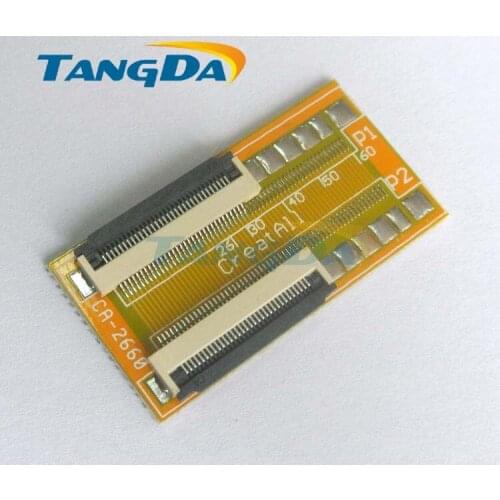 Tangda connector TFT LCD screen FPC FFC 0.5mm spacing extend Cable Wire lengthen Adapter plate 36p 36pin clamshell below connect