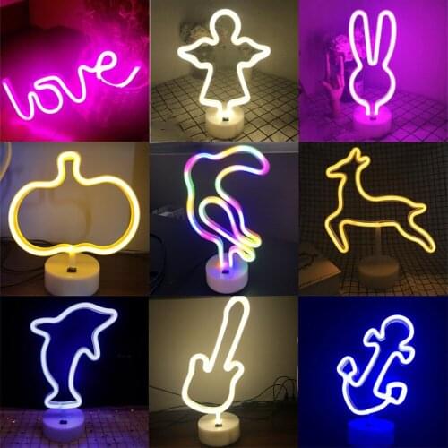 Led Neon Strip Light Wall Art Sign Bedroom Decoration Hello Rainbow Hanging Night Lamp Signs For Home Party Holiday Decor Gift