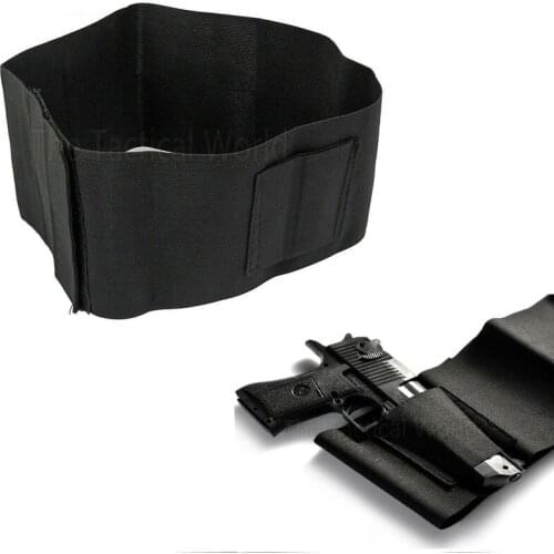 Tactical Concealed Carry Holsters Belly Band Belt Waist Pistol For Colt 1911 HK USP P226 M9 92 Universal Gun Accessories