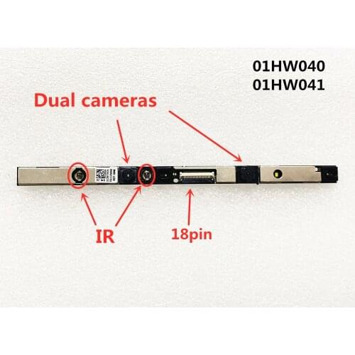 Laptop webcam/Camera board for Lenovo ThinkPad X280 X285 yoga L380 L390 p72 X1 yoga 3rd IR Dual cameras 01HW040 01HW041