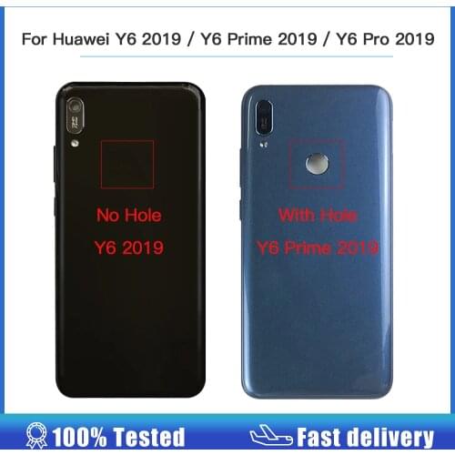 6.1" High quality Back Rear Housing Case Cover For Huawei Y6 2019 / Y6 Prime 2019 / Y6 Pro 2019 Housing Battery Cover Back Cover