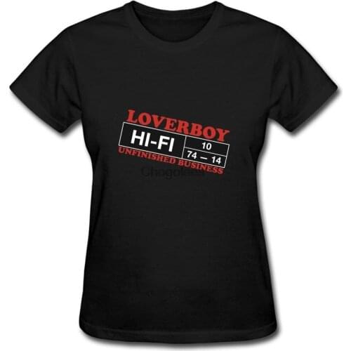 ZHENGXING Womens Loverboy Rock Group Logo Short Sleeve T-Shirt XXL ColorName