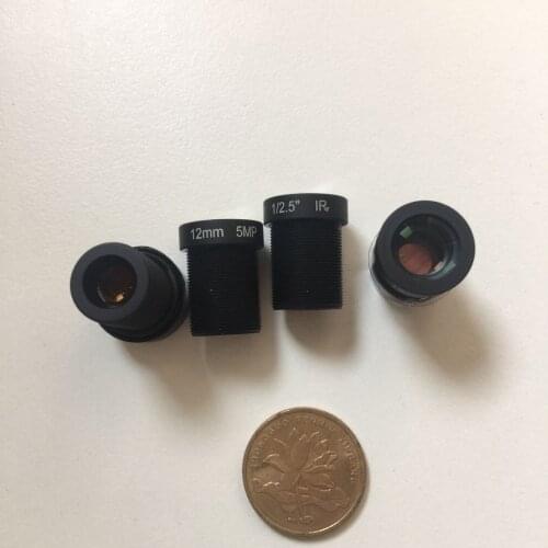1 / 2.5, 12mm wide angle monitoring lens, 5MP dash cam lens, hunting camera lens, aerial camera lens, M12 motion camera lens
