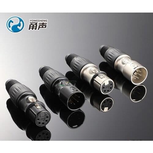 1Pcs Yongsheng original YS1765/1775-BG five-core 5PIN audio male and female plug microphone XLR-5 DIY components