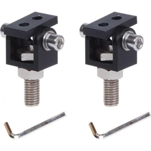 2 PCS G90 Hole 8mm Universal Motorcycle LED Headlight Expansion Bracket Driving Lamp Rotating Holder Clamp Bracket