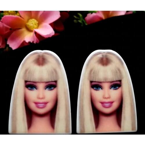 40pcs/Lot 33x24mm Cartoon Planar Resins Cabochons Plastic Flatback DIY Hair Bow Center Home Decoration Crafts