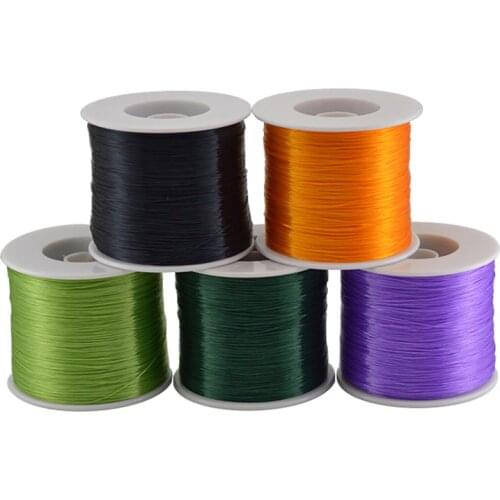 500M/Roll 0.5mm Colorful Flexible Elastic Crystal Line Rope Cord For Jewelry Making Beading Bracelet Wire Fishing Thread Rope